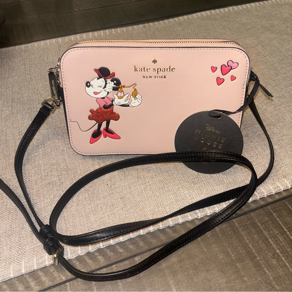 kate spade Disney Minnie Mouse Pink Crossbody Bag